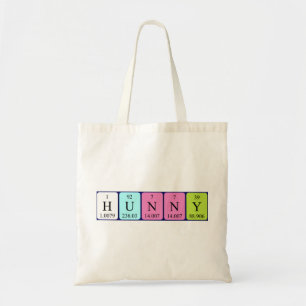 Hunny periodic table name tote bag