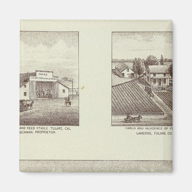 Hunsaker ranch, Woodville Magnet (Front)