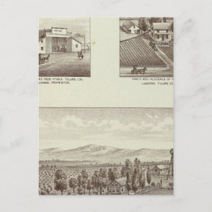 Hunsaker ranch, Woodville Postcard