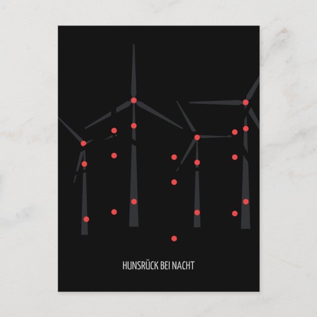 Hunsrück at night II Postcard (Front)