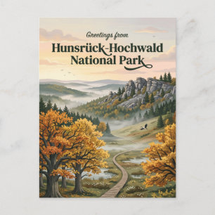 Hunsrück-Hochwald National Park Germany Postcard