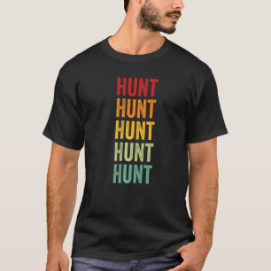 Hunt County Texas Rainbow Text T-Shirt