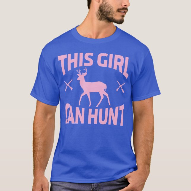 Hunt Deer Hunting Women Rock girl T-Shirt (Front)