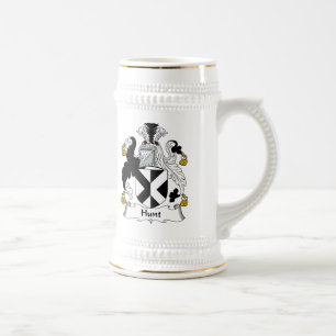 Hunt Family Crest Beer Stein