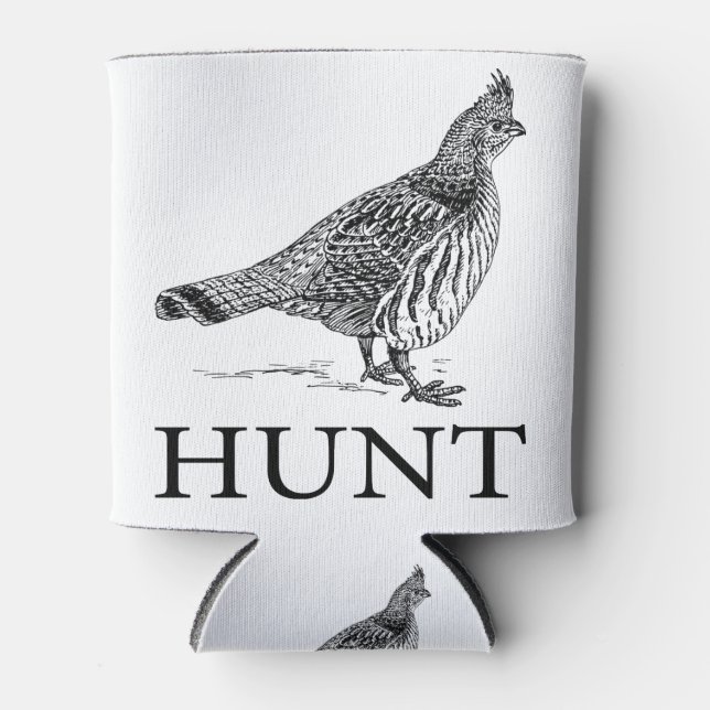 Hunt Grouse Can Cooler (Front)