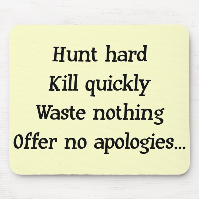 Hunt Hard Mousepad (Front)