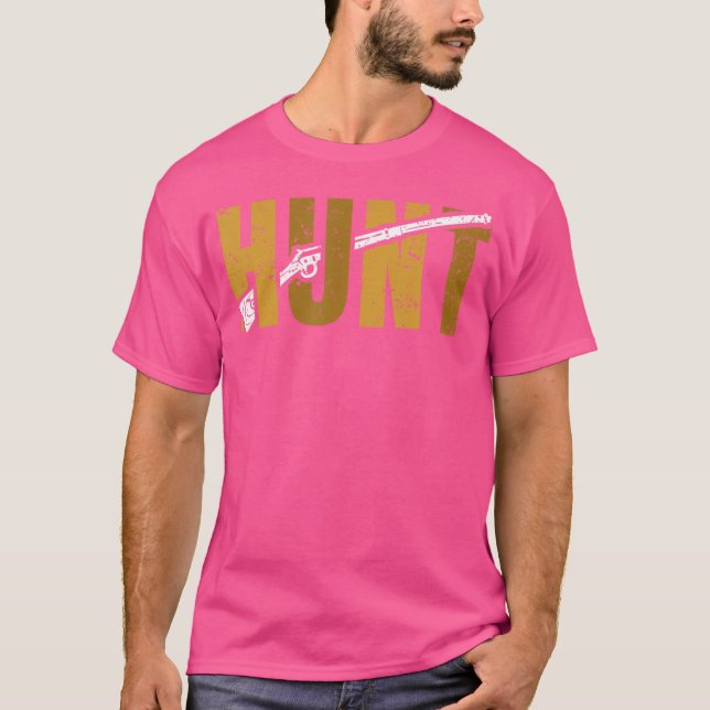 Hunt Muzzleloader Flintlock Rifle T-Shirt (Front)