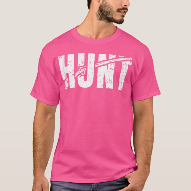 Hunt Muzzleloader Flintlock Rifle T-Shirt (Front)