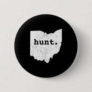 Hunt Ohio Bowhunting State Deer Hunting Gift For H 6 Cm Round Badge