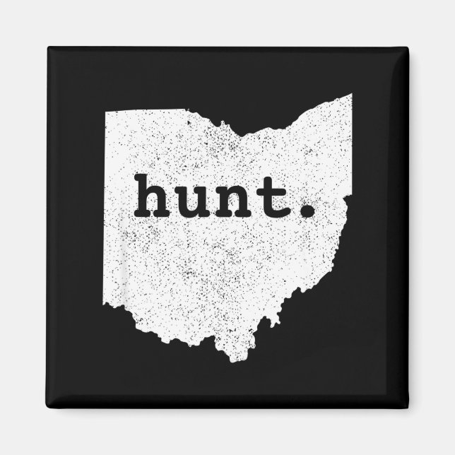 Hunt Ohio Bowhunting State Deer Hunting Gift For H Magnet (Front)