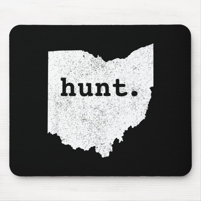 Hunt Ohio Bowhunting State Deer Hunting Gift For H Mouse Pad (Front)