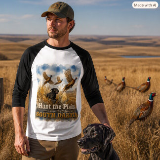 “Hunt the Plains South Dakota Pheasant Hunting T-Shirt