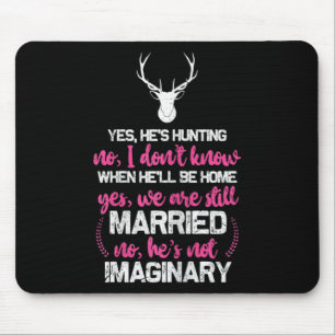 Hunt Wife For Women Fun Hunters Wife Mouse Pad