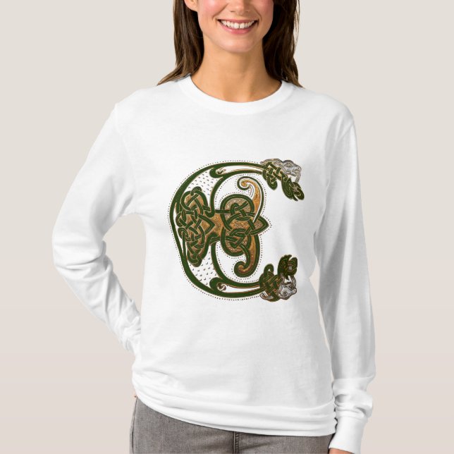 Hunter and Gold Celtic T-Shirt (Front)