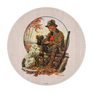 Hunter and Spaniel Cutting Board