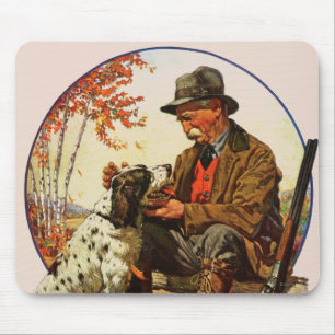 Hunter and Spaniel Mouse Pad