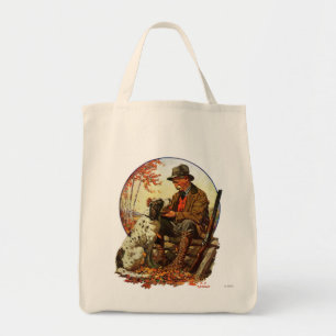 Hunter and Spaniel Tote Bag