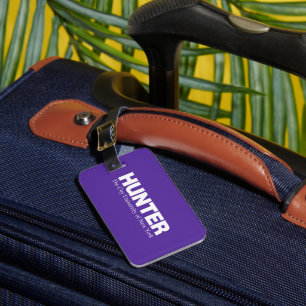 Hunter College CUNY Academic Logo Luggage Tag