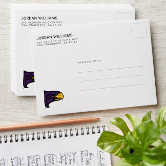 Hunter College Hawk Profile Mascot Envelope