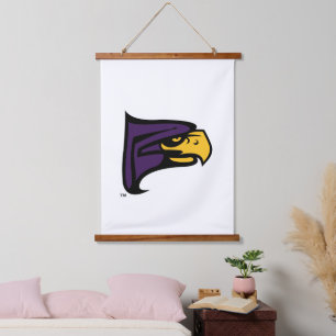 Hunter College Hawk Profile Mascot Hanging Tapestry