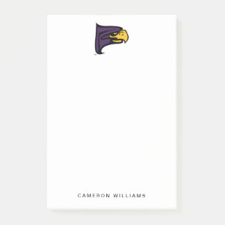 Hunter College Hawk Profile Mascot Post-it Notes