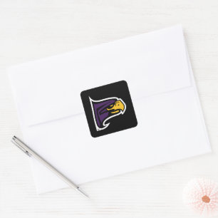 Hunter College Hawk Profile Mascot Square Sticker