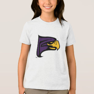 Hunter College Hawk Profile Mascot Tri-Blend Shirt