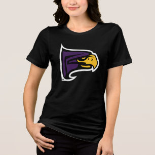 Hunter College Hawk Profile Mascot Tri-Blend Shirt
