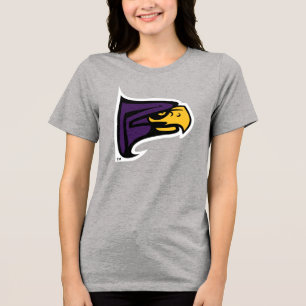 Hunter College Hawk Profile Mascot Tri-Blend Shirt