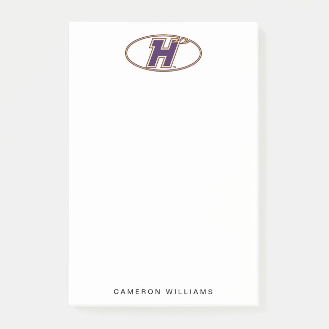 Hunter College Hawks Athletic Logo Post-it Notes (Front)