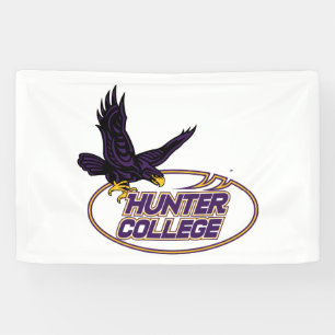 Hunter College Hawks Mascot Banner