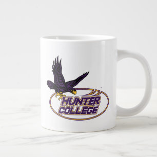 Hunter College Hawks Mascot Large Coffee Mug