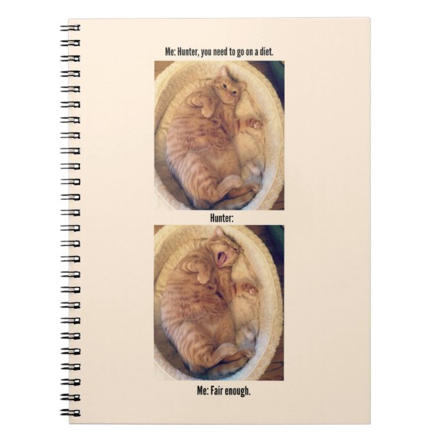 Hunter doesn't need your shaming spiral notebook (Front)