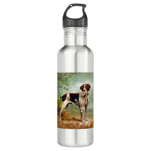 Hunter dog with bird in mouth 710 ml water bottle
