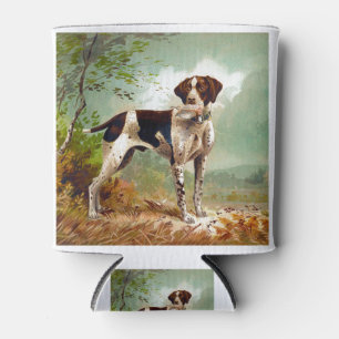 Hunter dog with bird in mouth can cooler