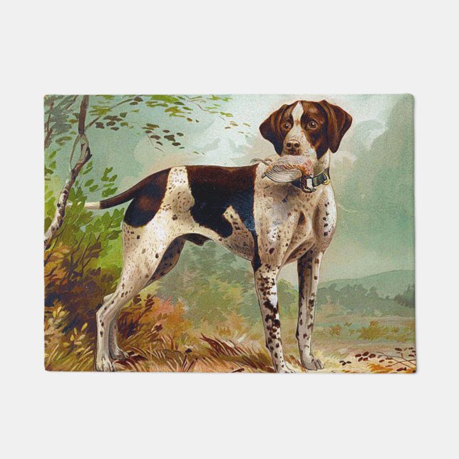 Hunter dog with bird in mouth doormat (Front)