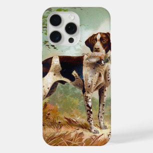 Hunter dog with bird in mouth iPhone 15 pro max case