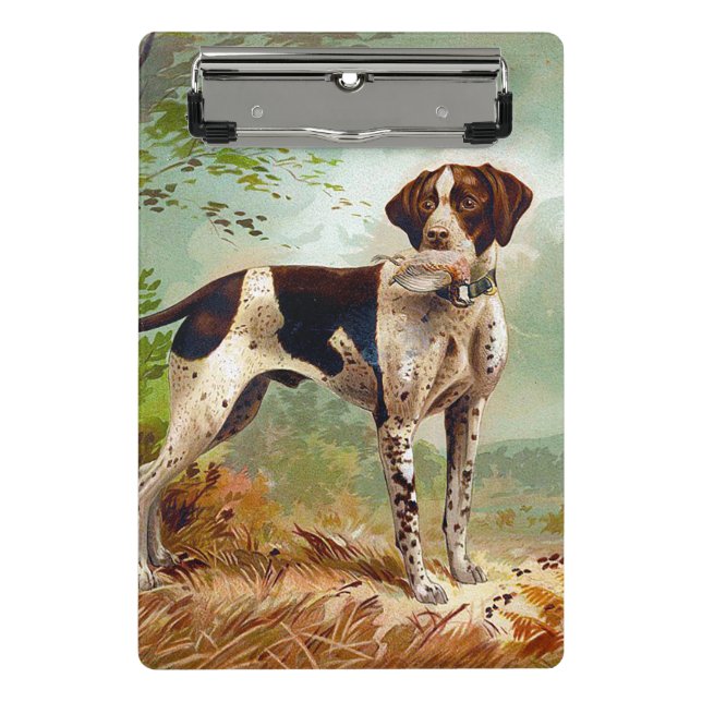 Hunter dog with bird in mouth mini clipboard (Front)