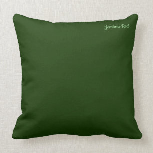 Hunter Forest Green Throw Pillow