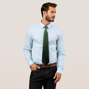 Hunter Green and Black Ombre Pattern Tie