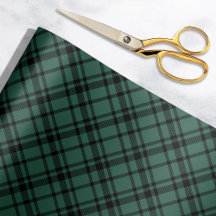 Hunter Green and Black Tartan Plaid Holiday