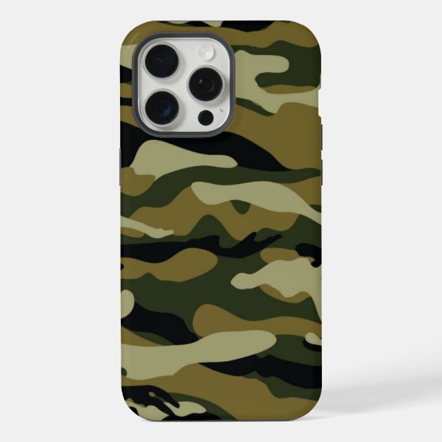 Hunter Green Camo iPhone Case (Back)