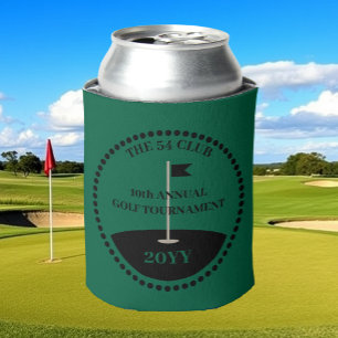 Hunter Green Golf Tournament Club Name Can Cooler