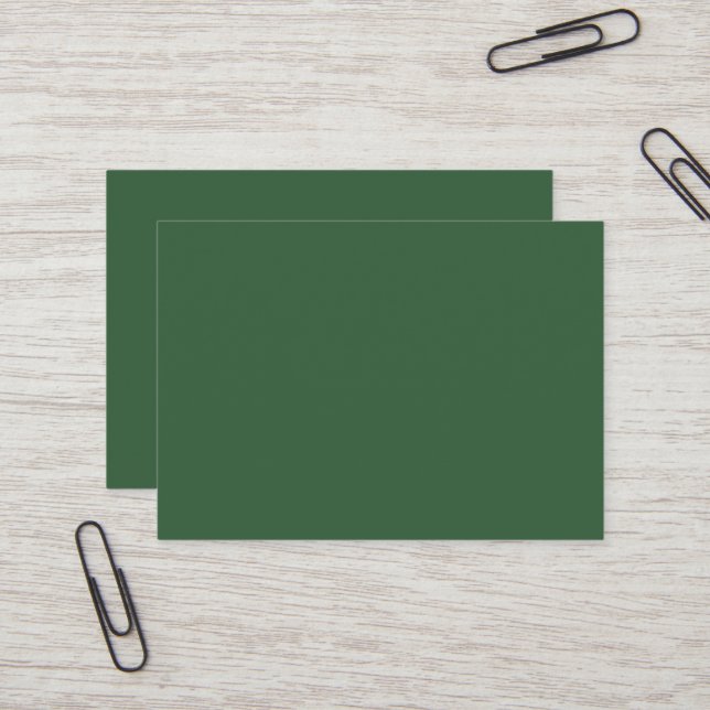 Hunter Green Mighty Business Card (Front/Back In Situ)