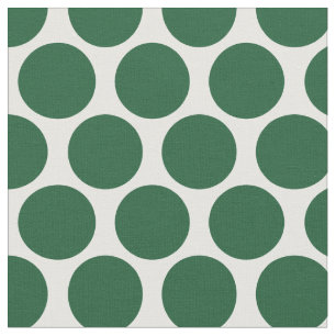 Hunter Green Mod Dots Fabric