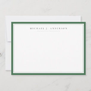Hunter Green Professional Correspondence Card