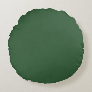 Hunter Green Round Pillow