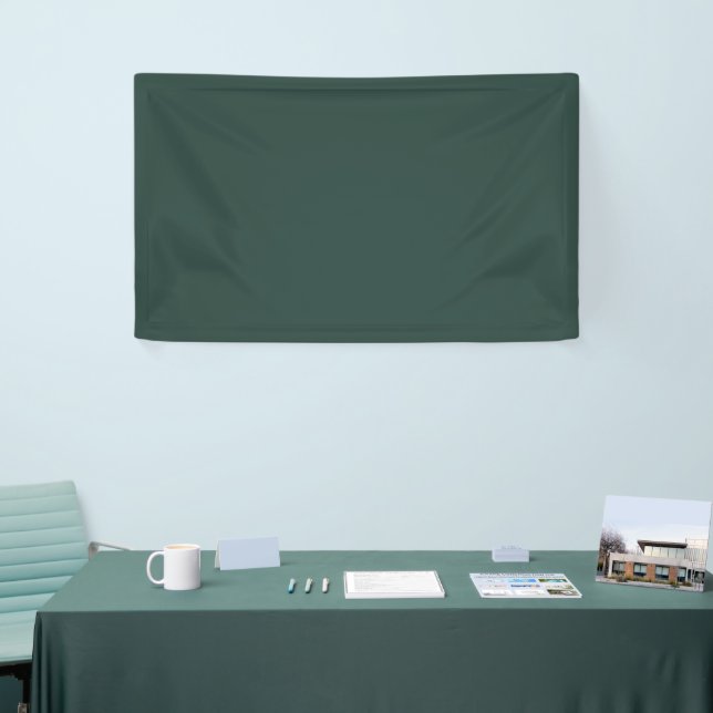 Hunter Green Solid Colour Banner (Tradeshow)