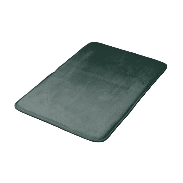 Hunter Green Solid Colour Bath Mat (Angled)