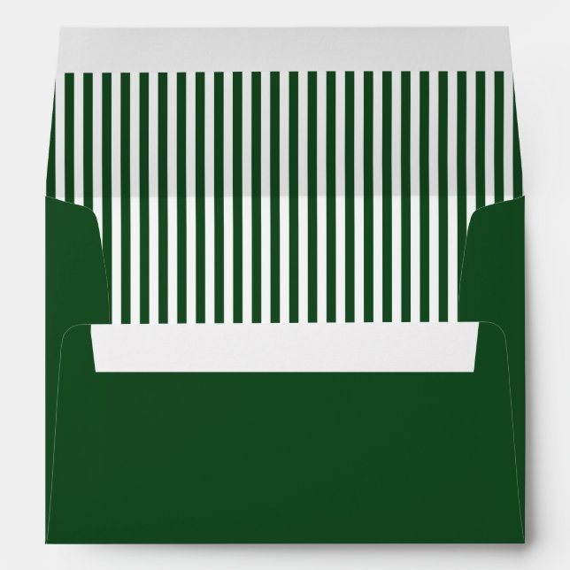 Hunter Green Solid Colour Trend Envelope (Back (Bottom))